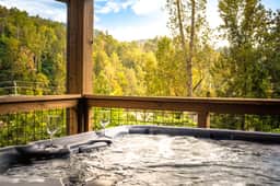 4 bd Smoky Mtn Lodge | Game Room Hot-Tub Firetable